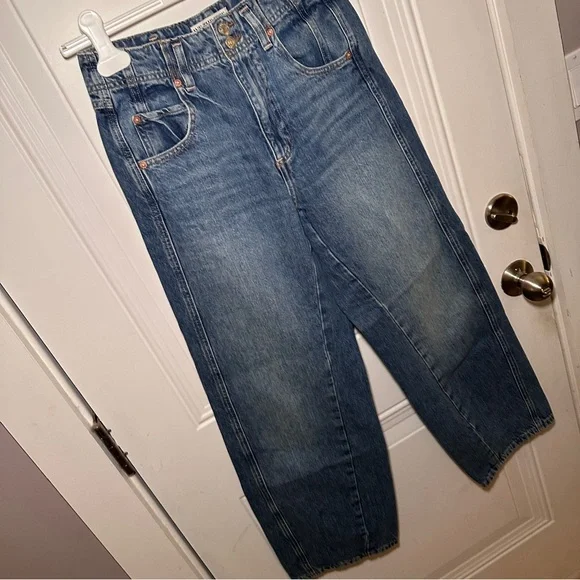Free People Aster Straight Leg Jeans Sz 27S - Picture 4 of 11